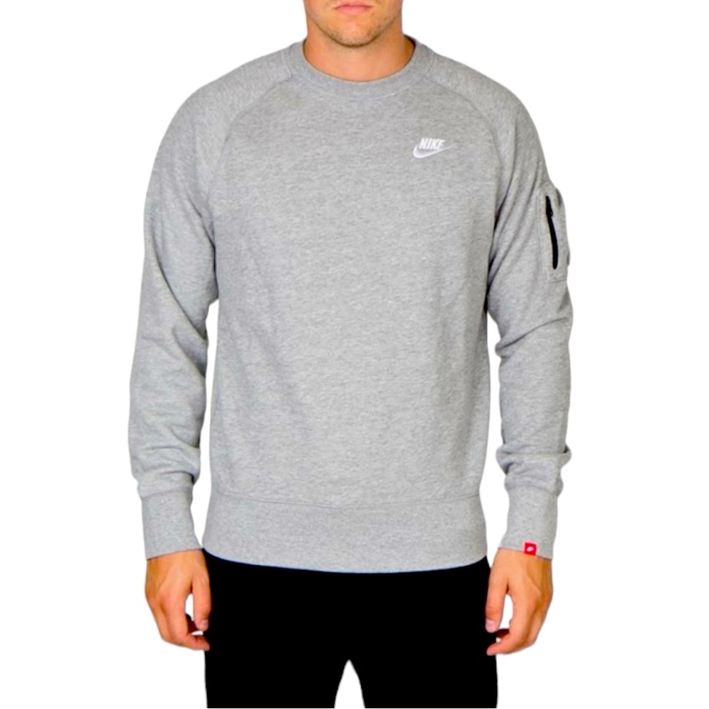 Grey Nike Crew Neck Sweater (S)